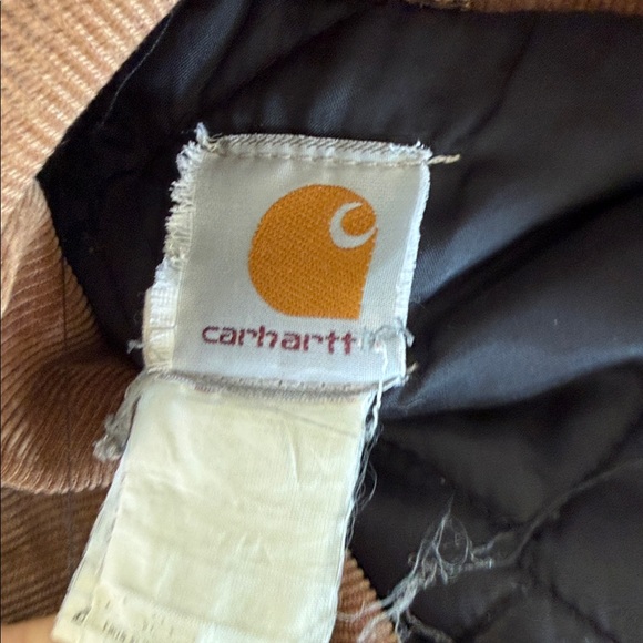 Vintage Carhartt custom Our Lady of Guadalupe Tan coat size 52 Tall CO3 chore - Picture 3 of 15